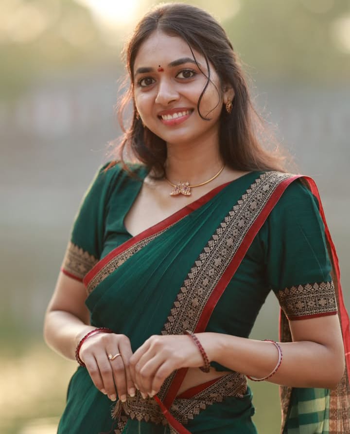 Narayanpet cotton small border sarees
