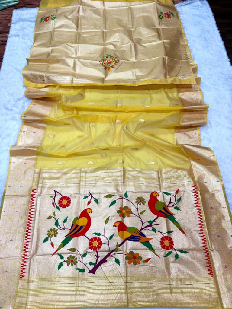 Organza tissue silk sarees