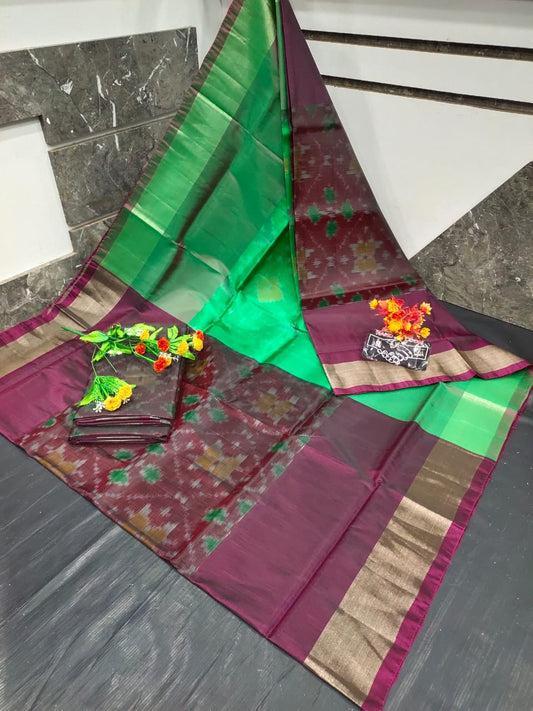 maroon Uppada soft silk sarees