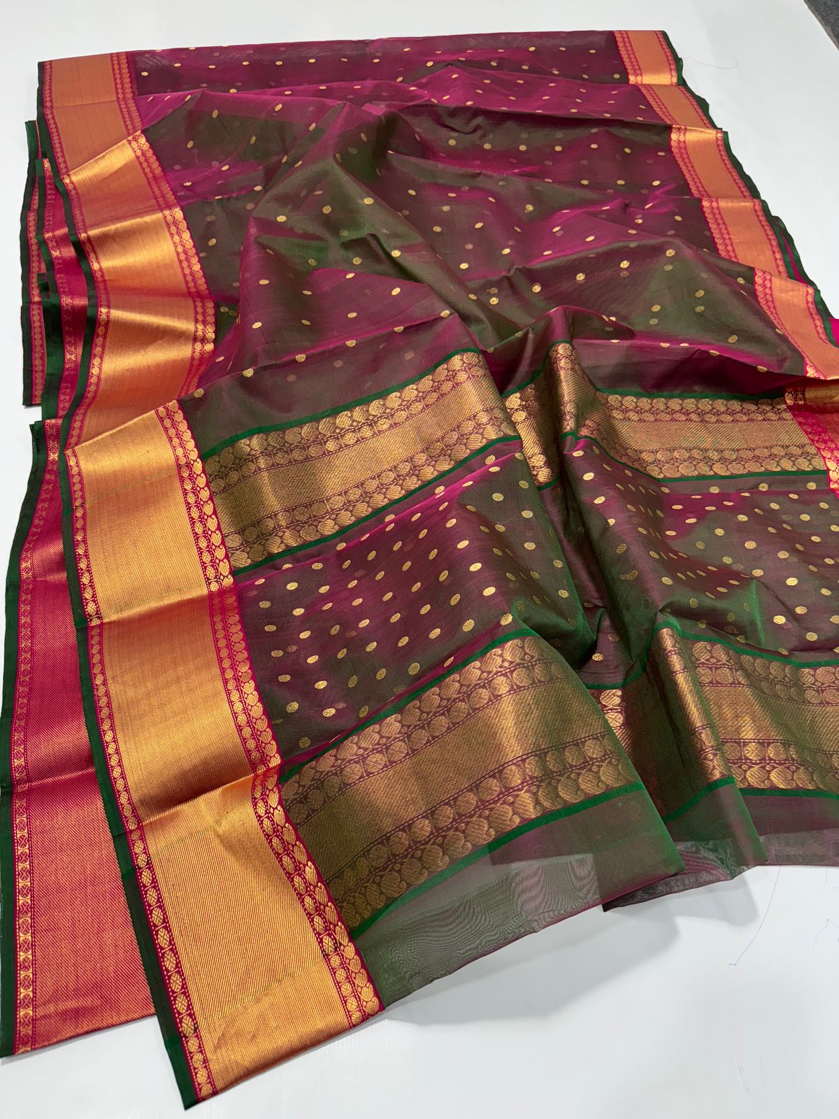 Handloom chanderi katan silk sarees