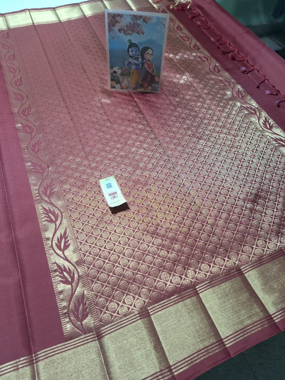 Maroon Pure kanchipuram plain silk sarees