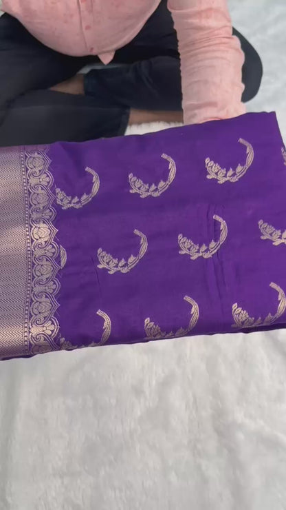 Banarasi katan soft silk sarees