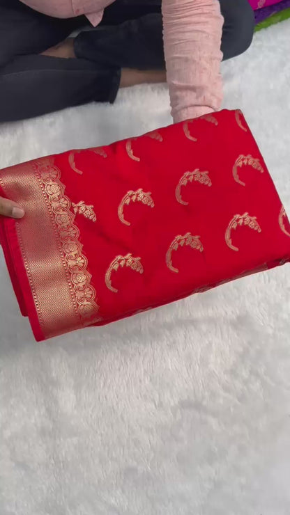 Banarasi katan soft silk sarees