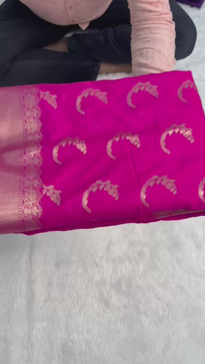 Banarasi katan soft silk sarees
