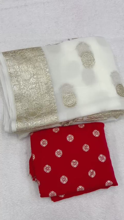 Pure Viscose Georgette sarees