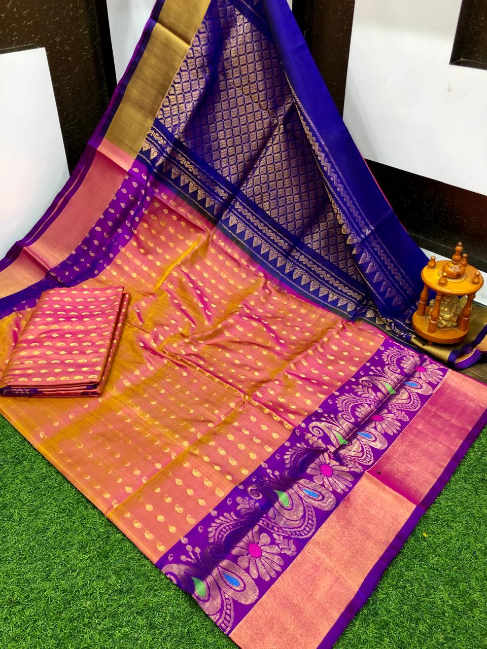 Uppada silk Anchulatha border sarees