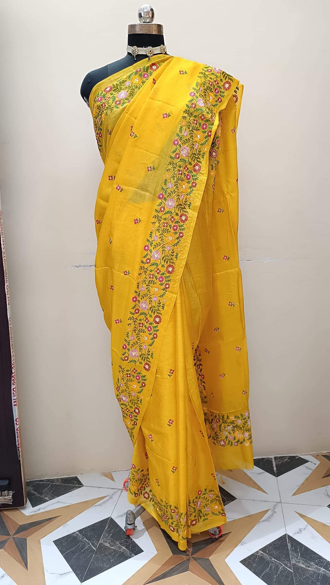 Pure Tussar silk sarees with paithani Border