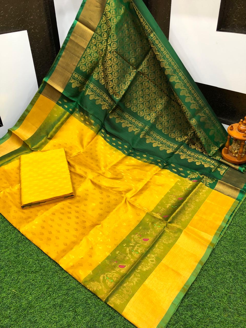 Uppada silk Anchulatha border sarees