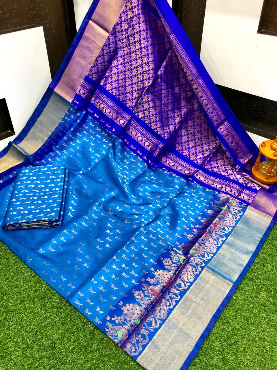 Uppada silk Anchulatha border sarees