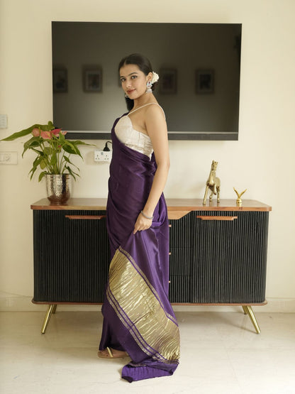 Plain katan soft silk cotton sarees