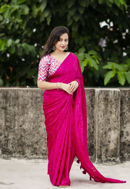 Bombay crepe silk sarees