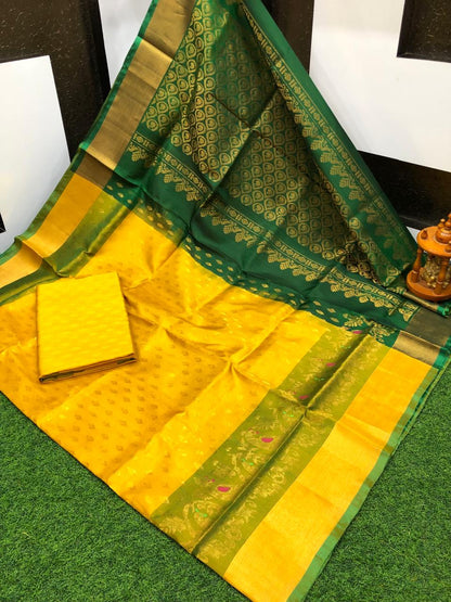 Uppada silk Anchulatha border sarees