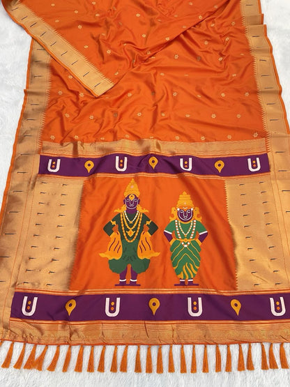 Vittala design Paithani Sarees