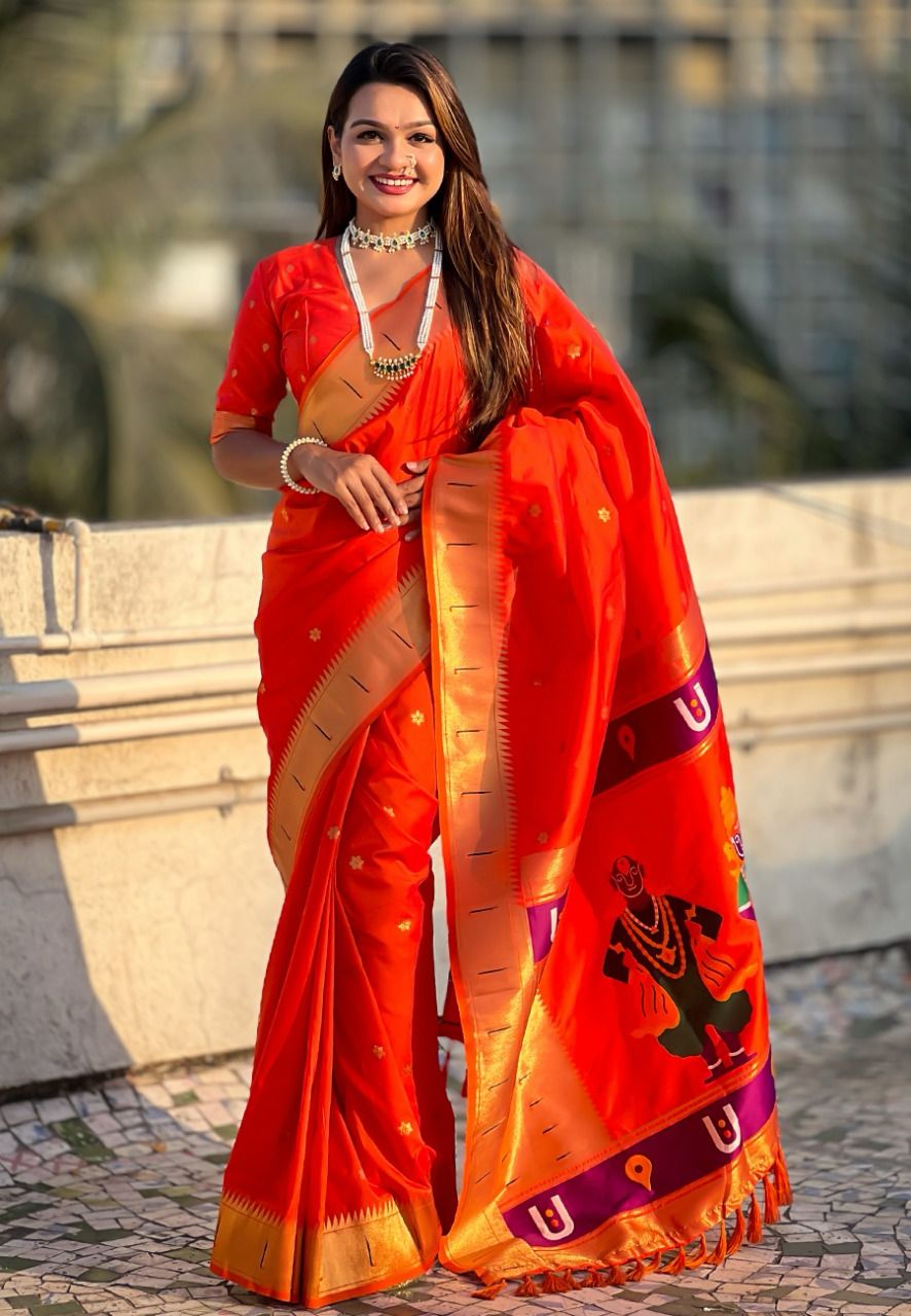Vittala design Paithani Sarees