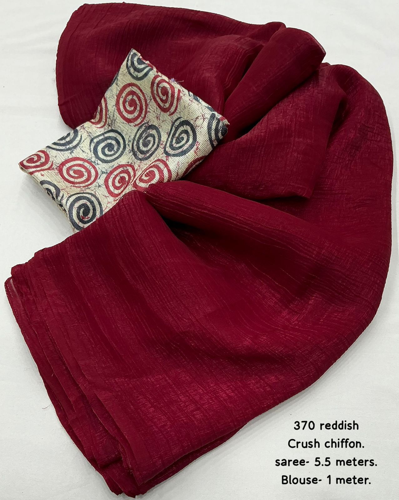 Crush chiffon sarees