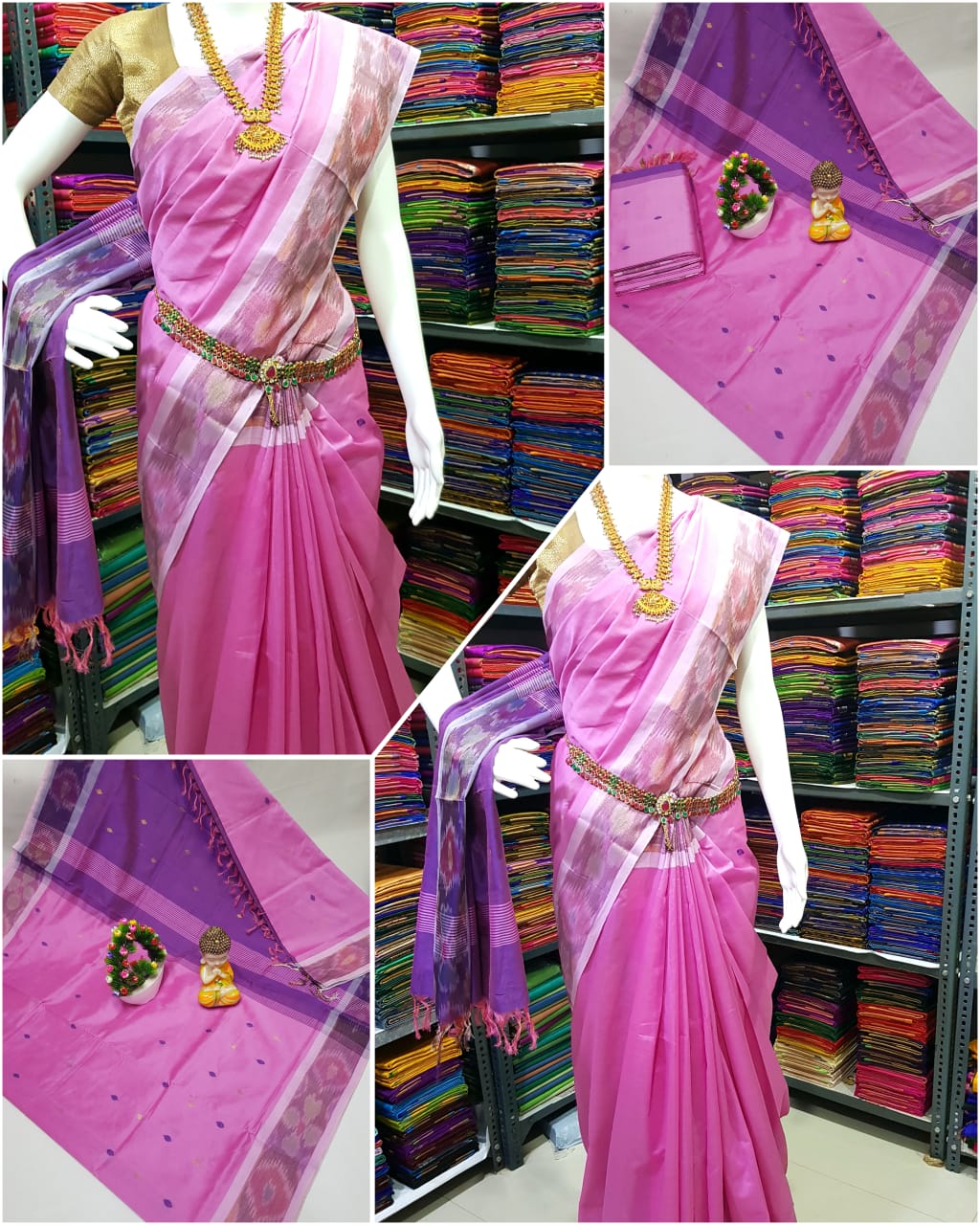 Tripura silk Nakshatra butta sarees