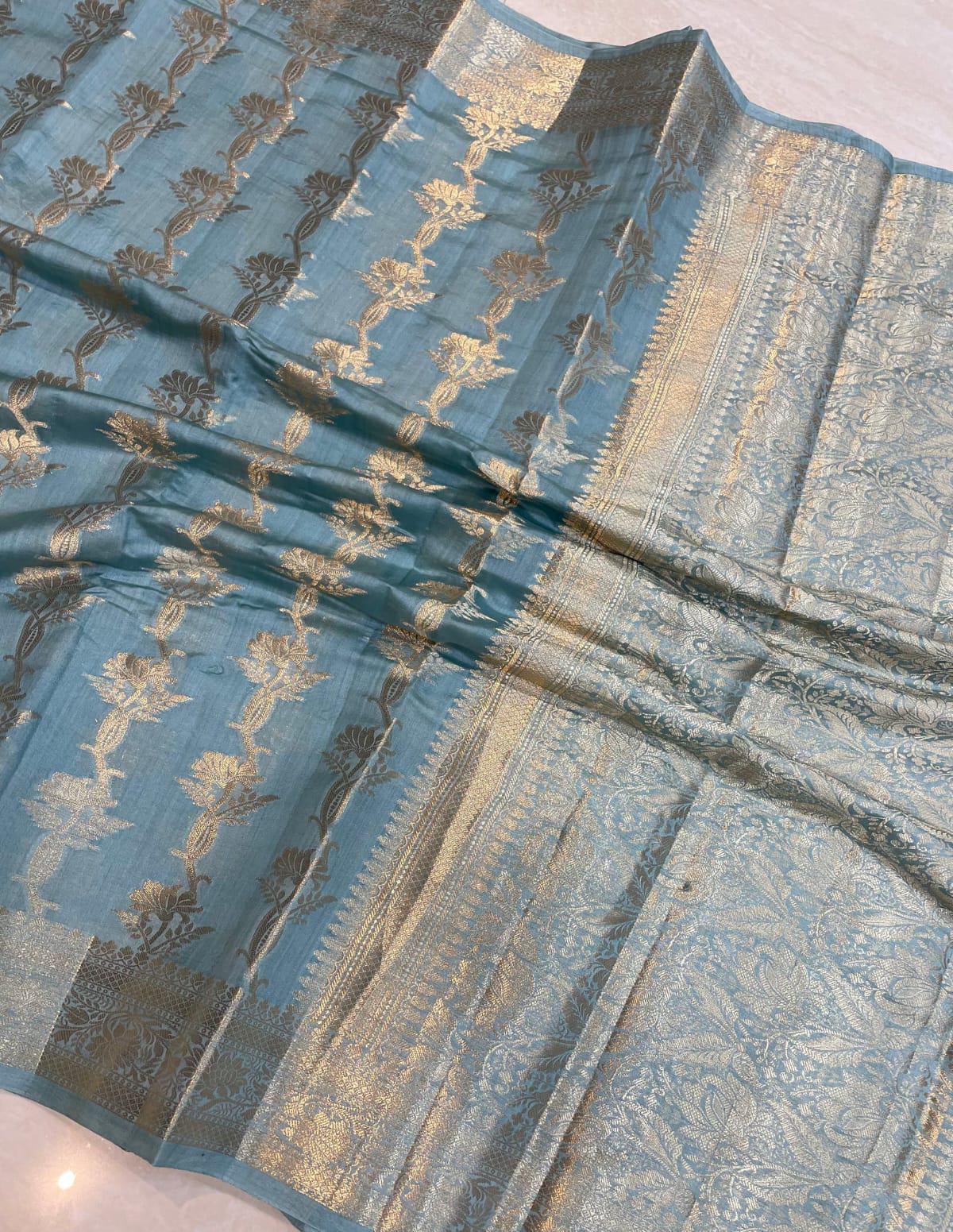 Semi Banarasi Georgette warm silk sarees