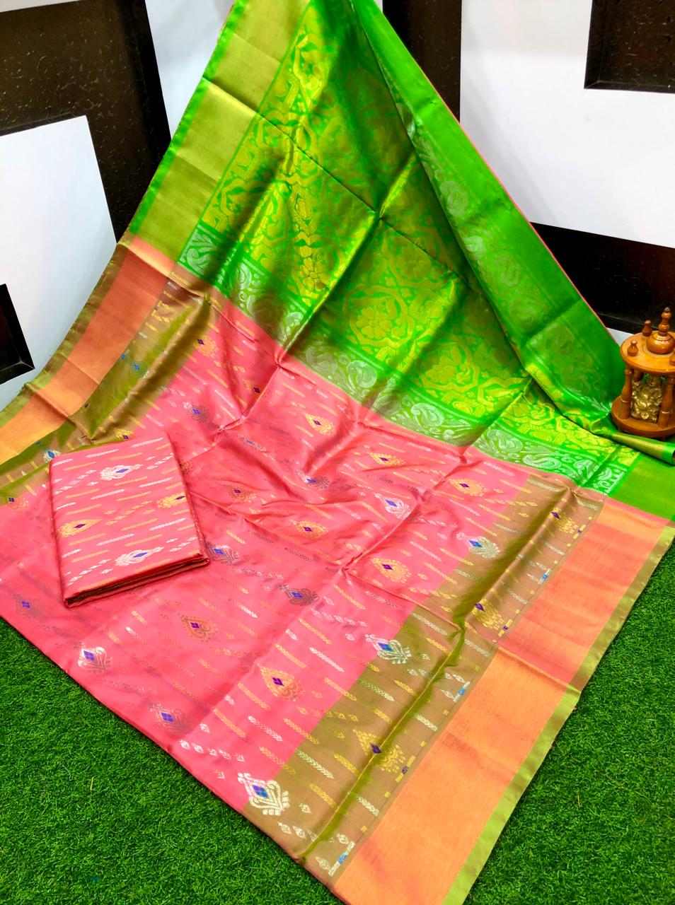 Uppada silk uppena all over sarees