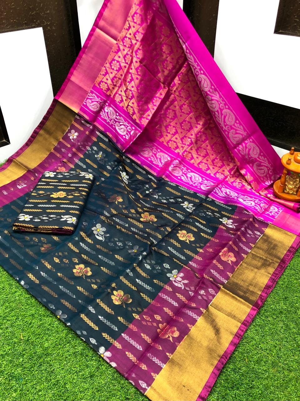 Uppada silk uppena all over sarees