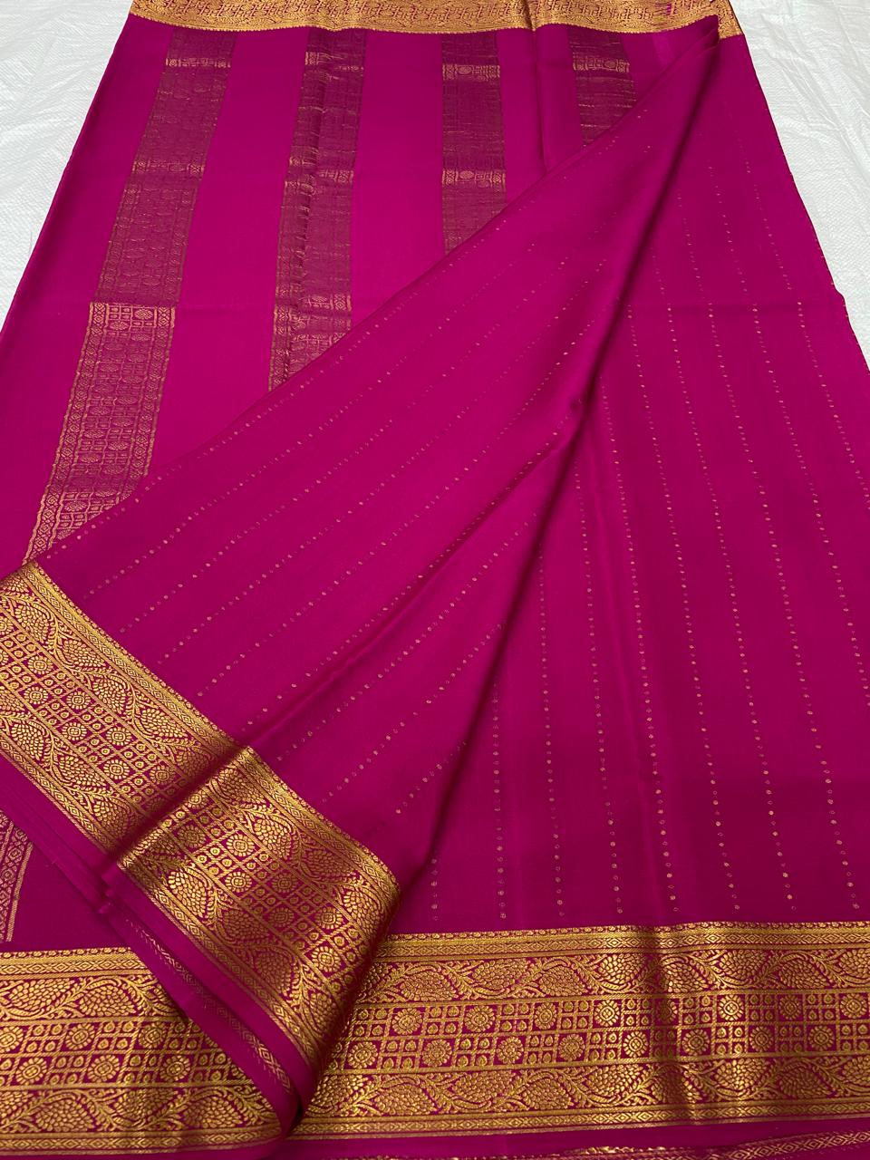 Pure Mysore silk KSIC thickness sarees