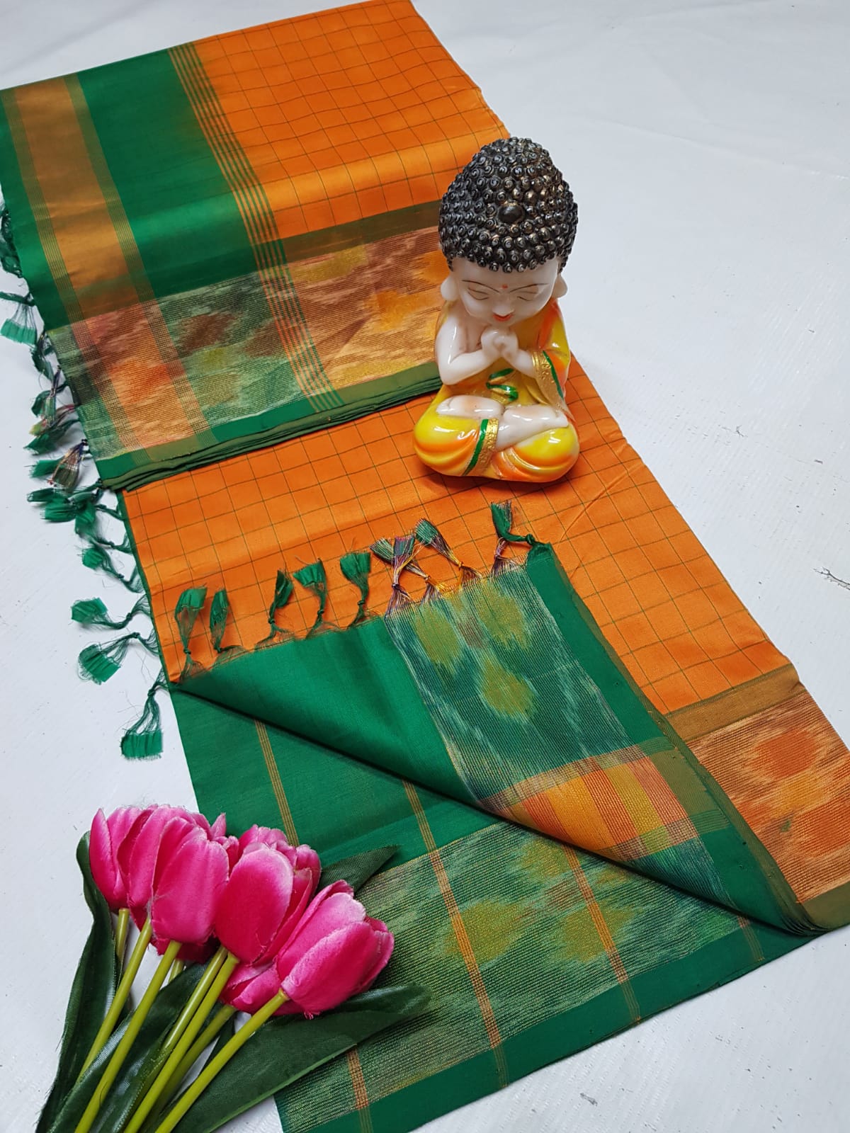 Uppada Tripura silk checks sarees