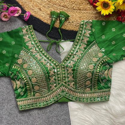 Apple cut embroidered readymade blouse