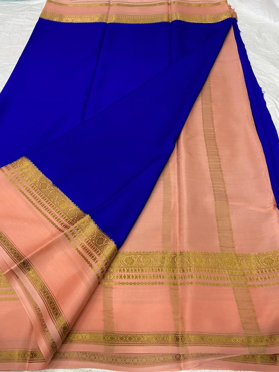 Pure Mysore crepe silk sarees