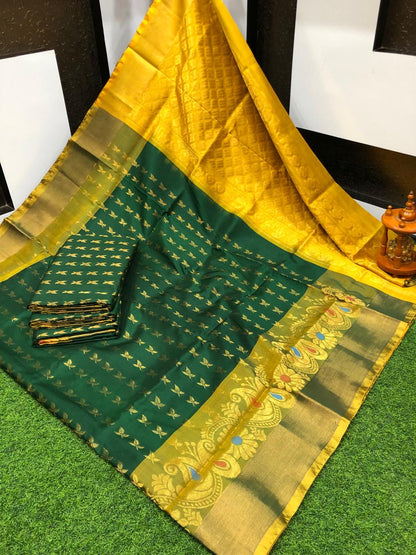 Uppada silk Anchulatha border sarees