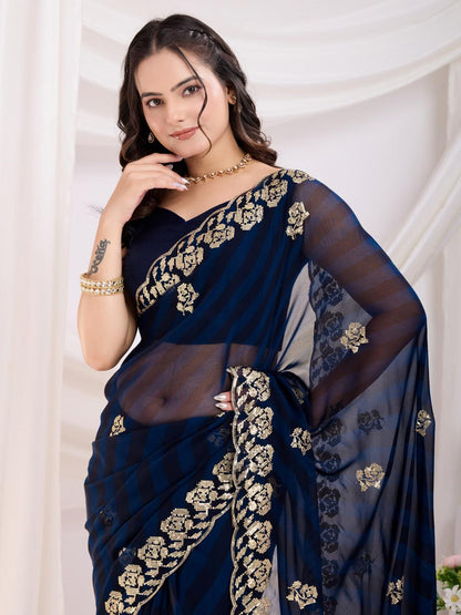 Leheriya Georgette sarees