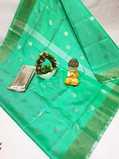 Uppada silk dollar butta sarees