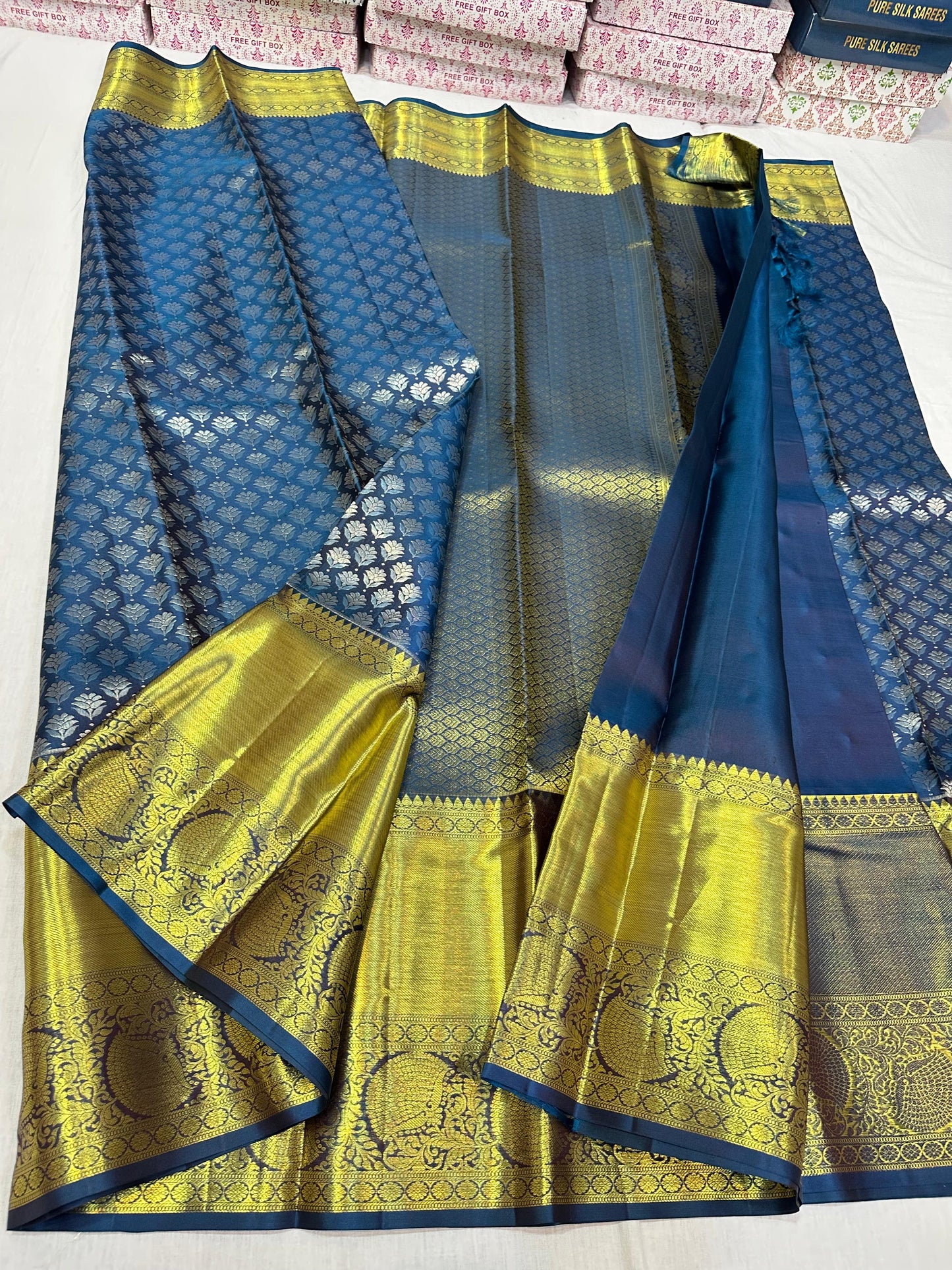 Pure kanchipuram silk wedding sarees