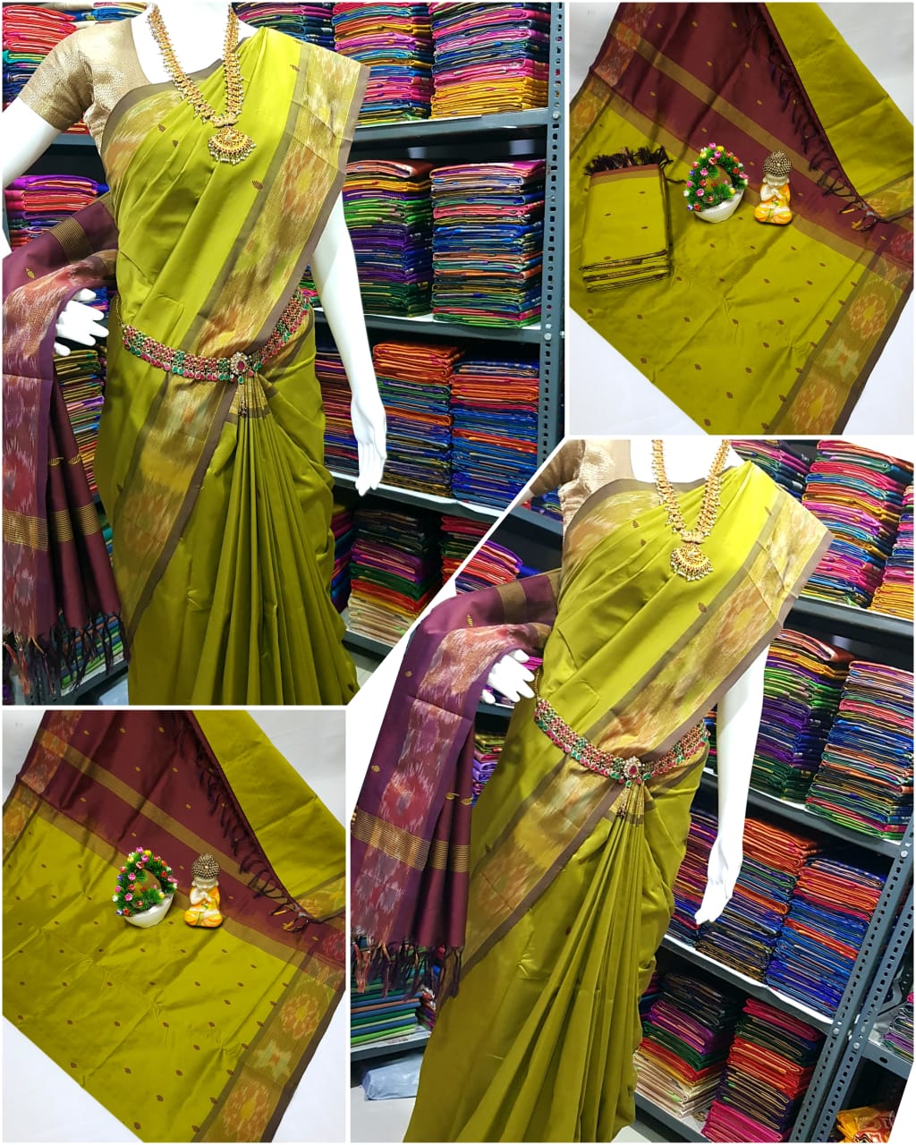 Tripura silk Nakshatra butta sarees