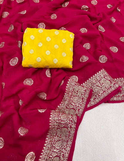 Pure Viscose Georgette sarees