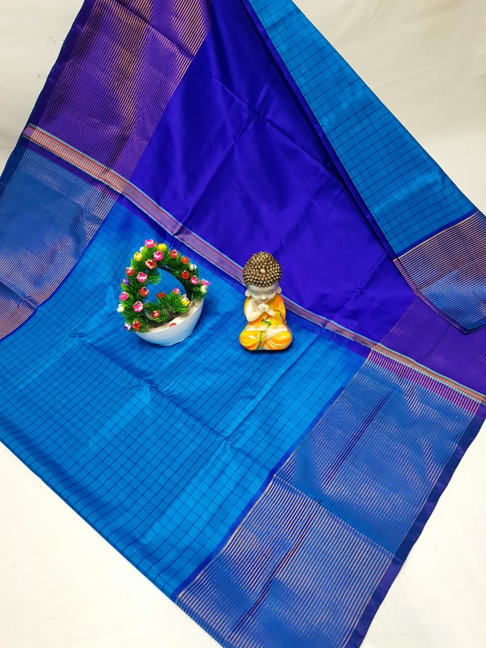 Uppada checks sarees with big border