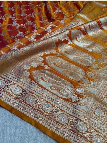 Banarasi mashru silk crepe sarees