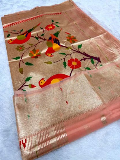 Organza tissue silk sarees