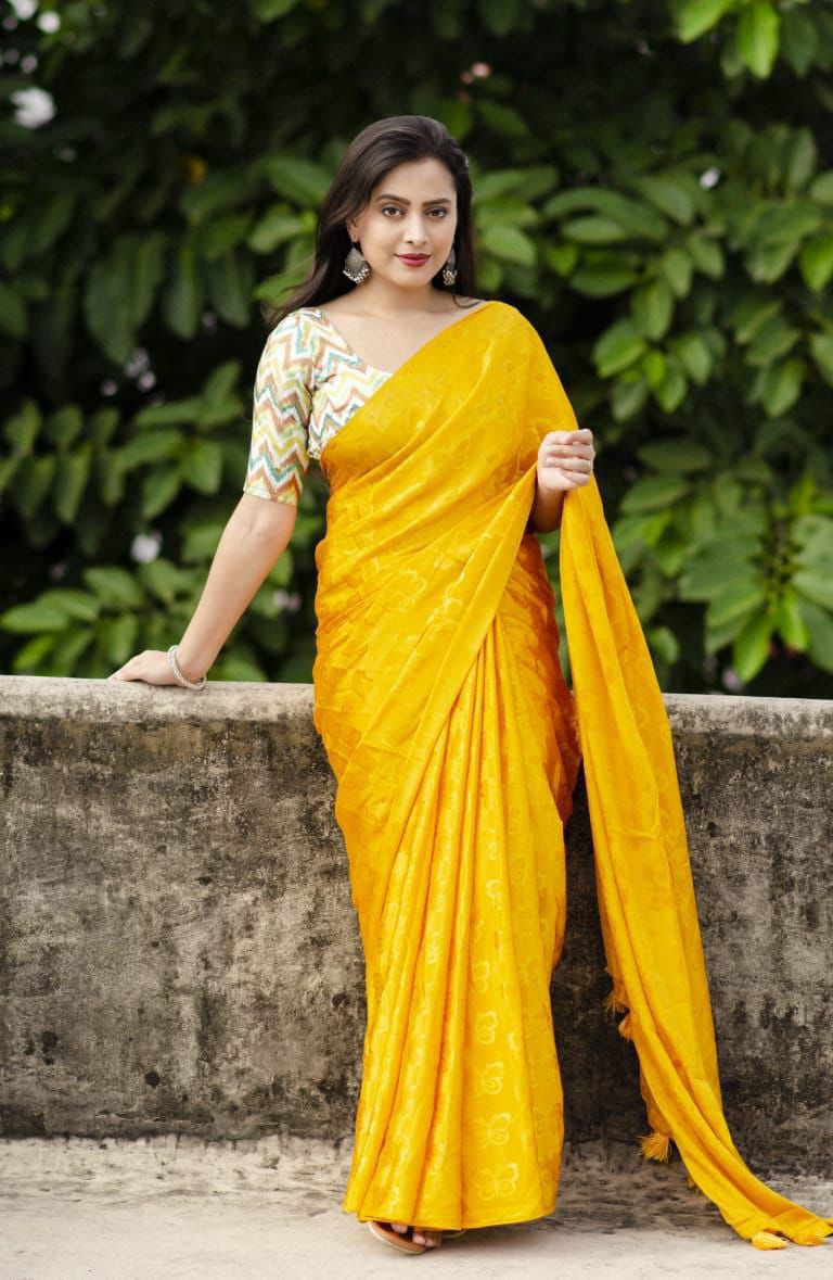 Bombay crepe silk sarees