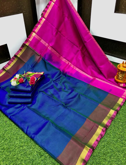 Uppada plain silk sarees