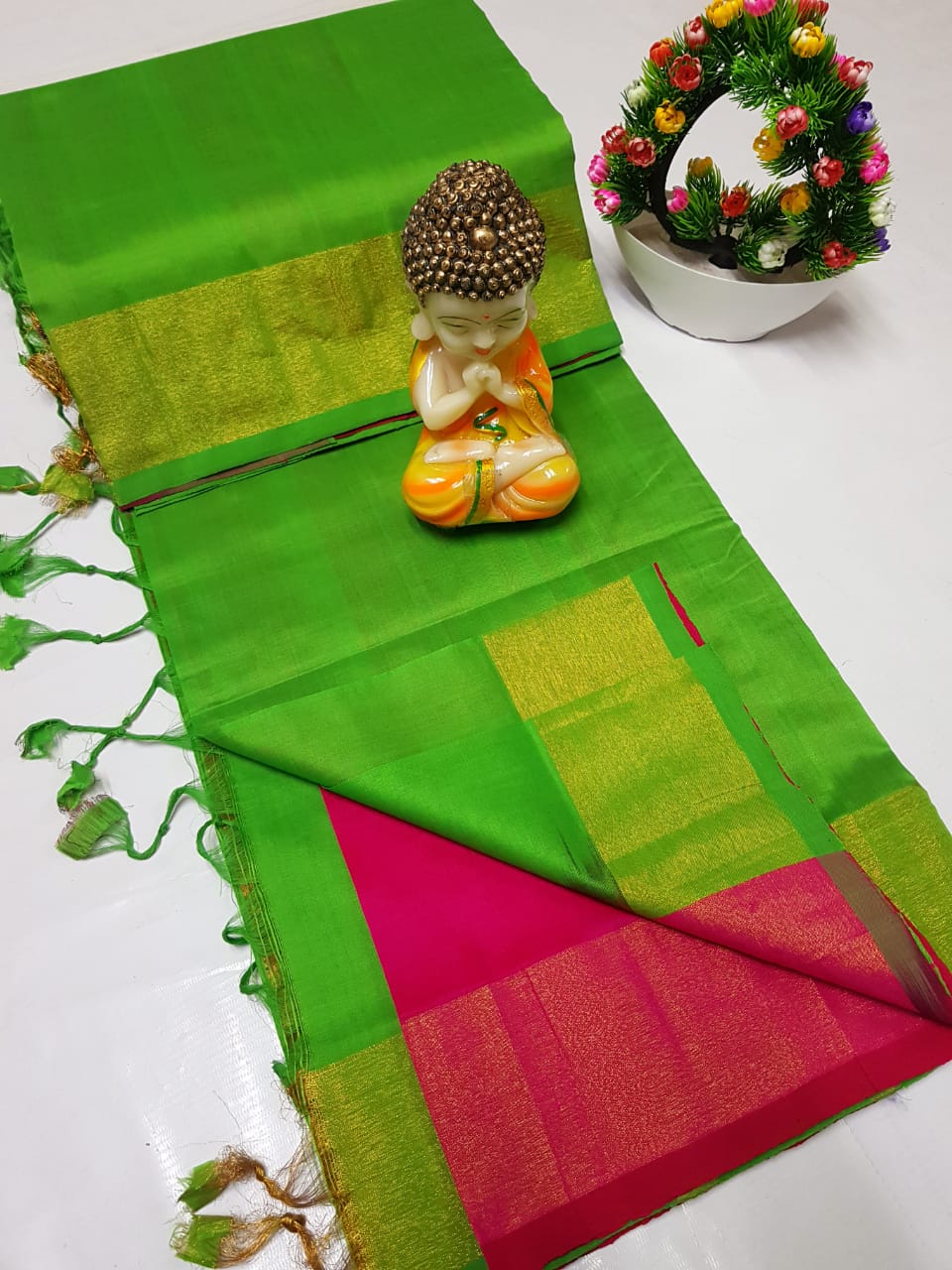 Tripura silk Langa Voni Sarees