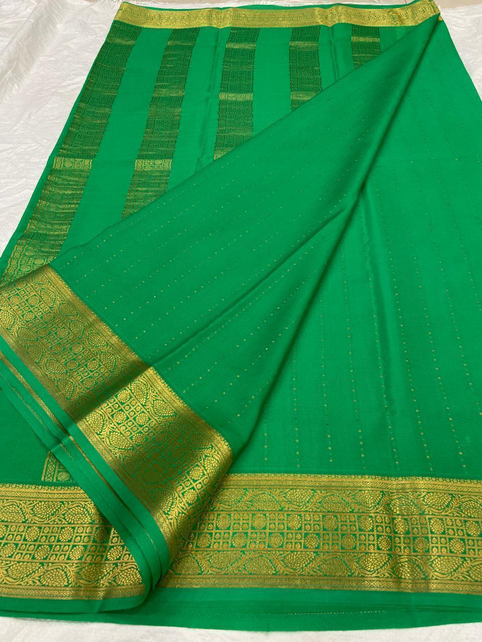 Pure Mysore silk KSIC thickness sarees