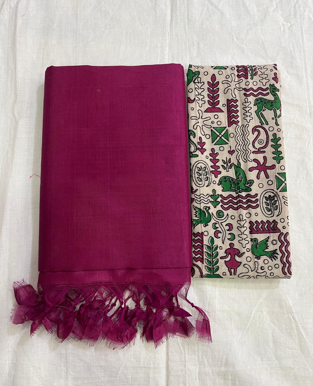 Plain Mangalagiri pattu silk sarees