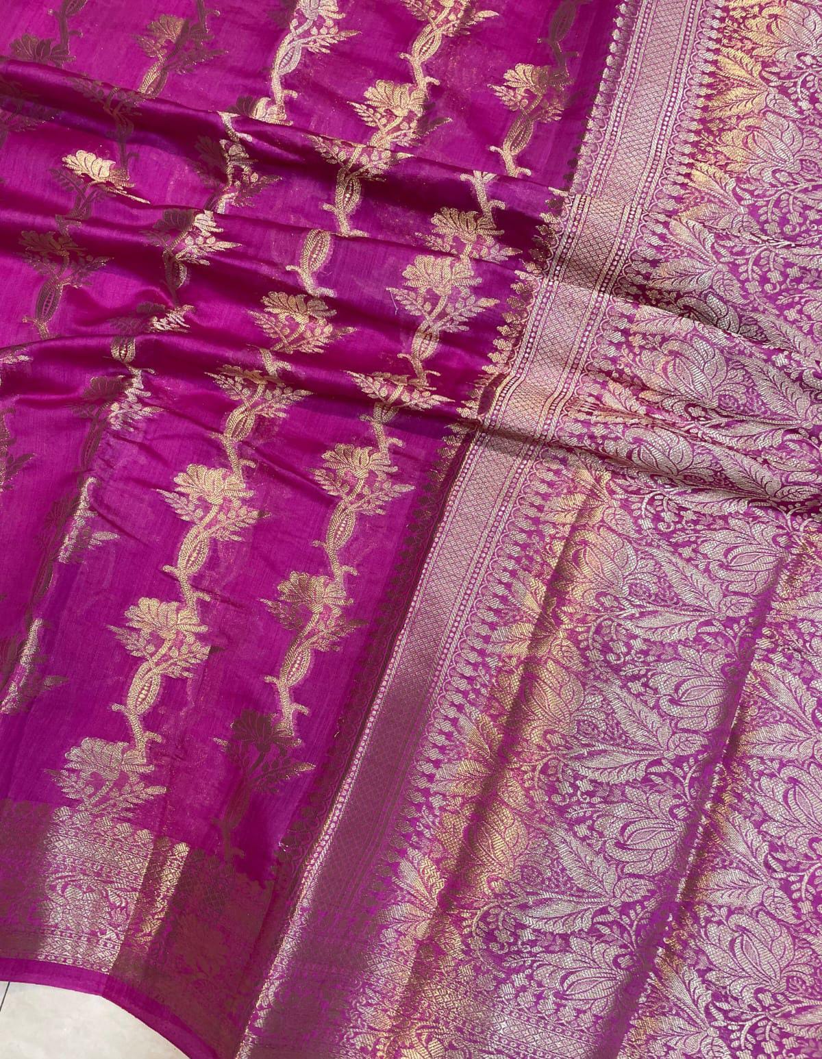 Semi Banarasi Georgette warm silk sarees
