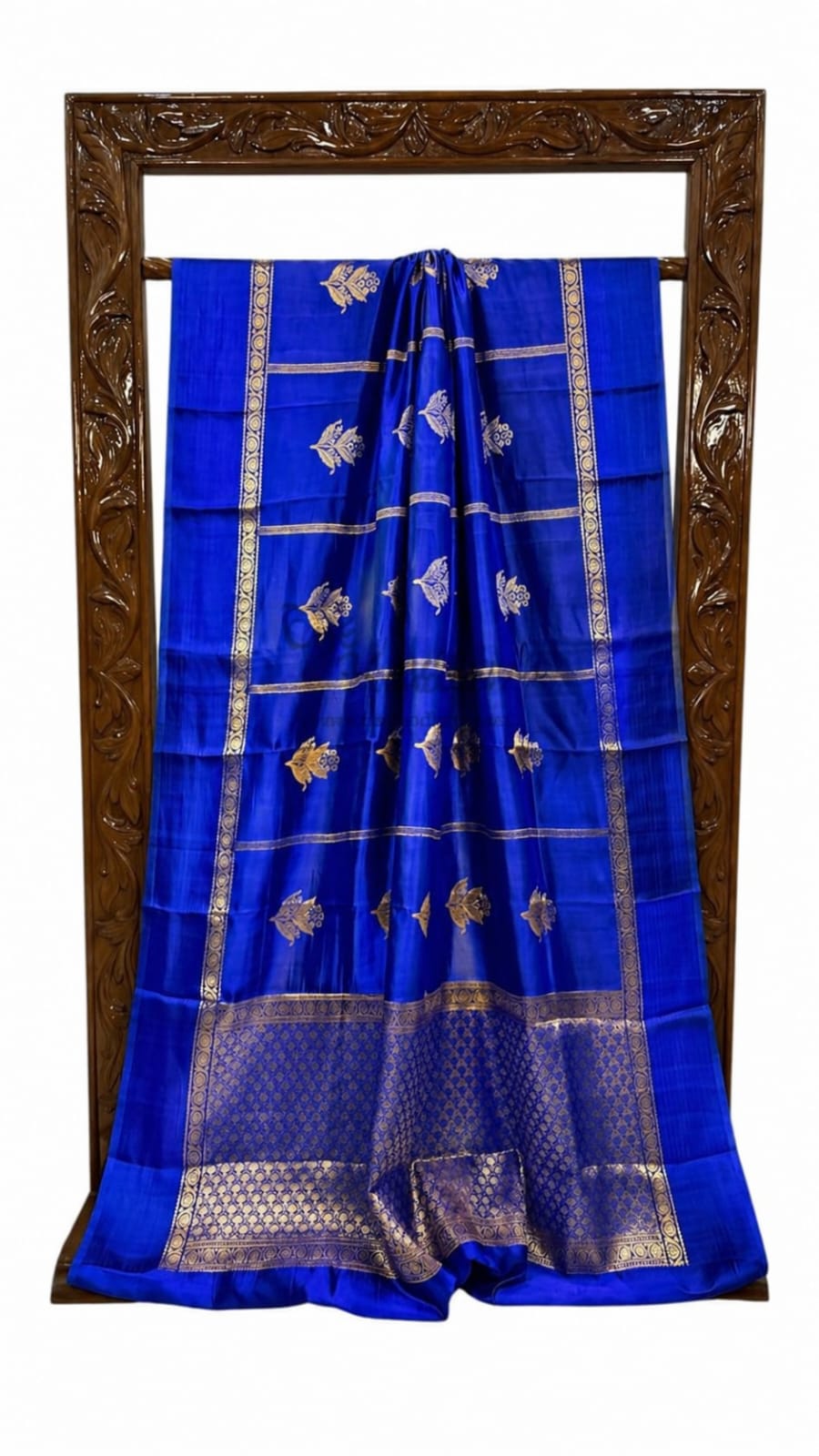 Banarasi semi pure silk katan raw mango sarees