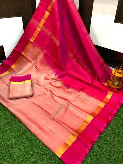 Uppada plain silk sarees