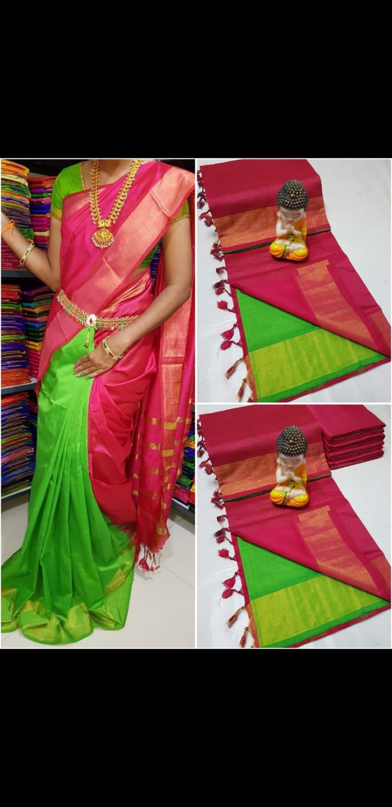 Tripura silk Langa Voni Sarees