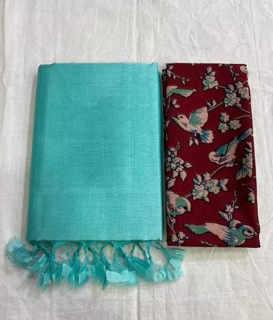 Plain Mangalagiri pattu silk sarees
