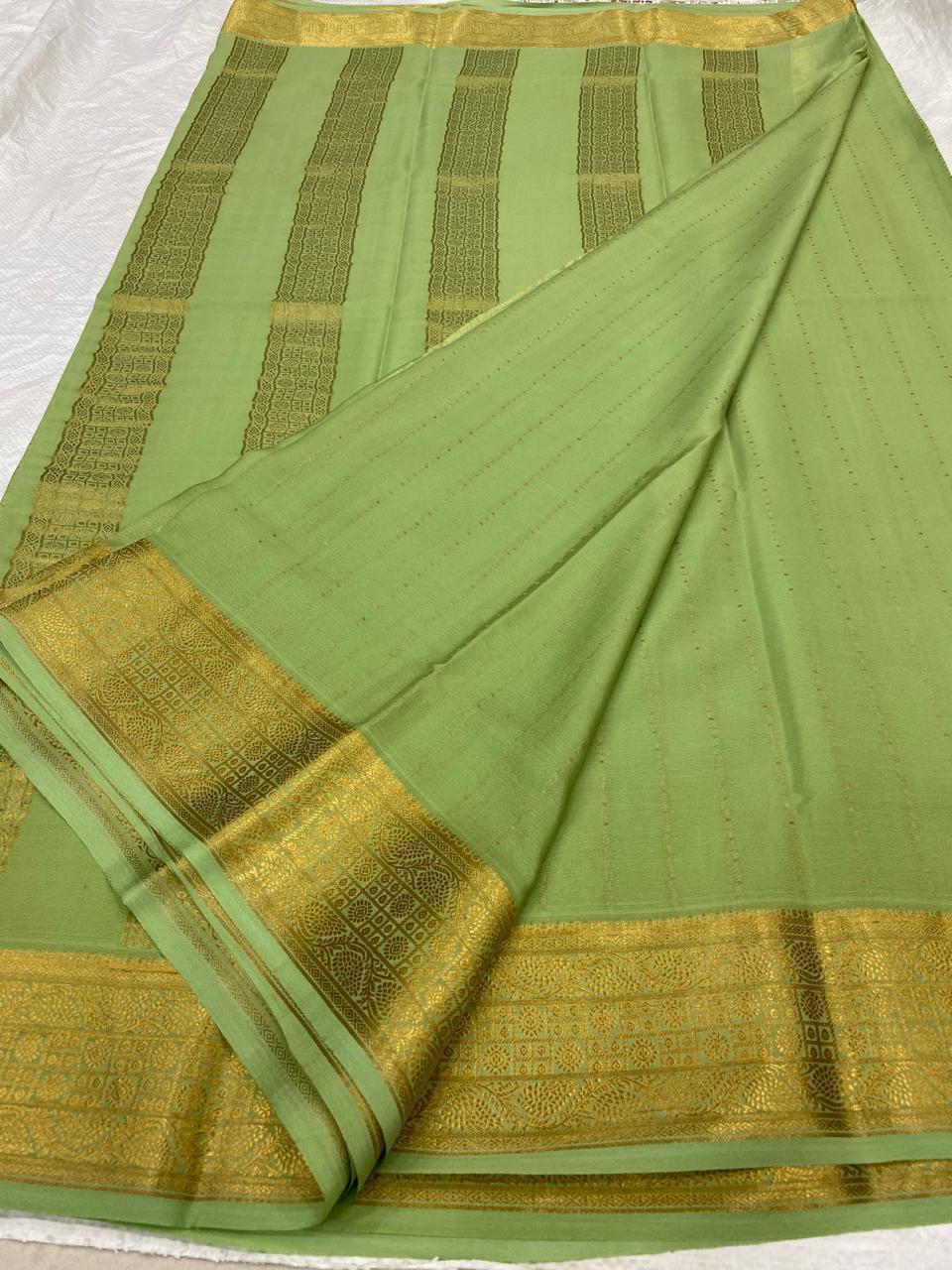 Pure Mysore silk KSIC thickness sarees