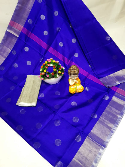 Uppada silk dollar butta sarees