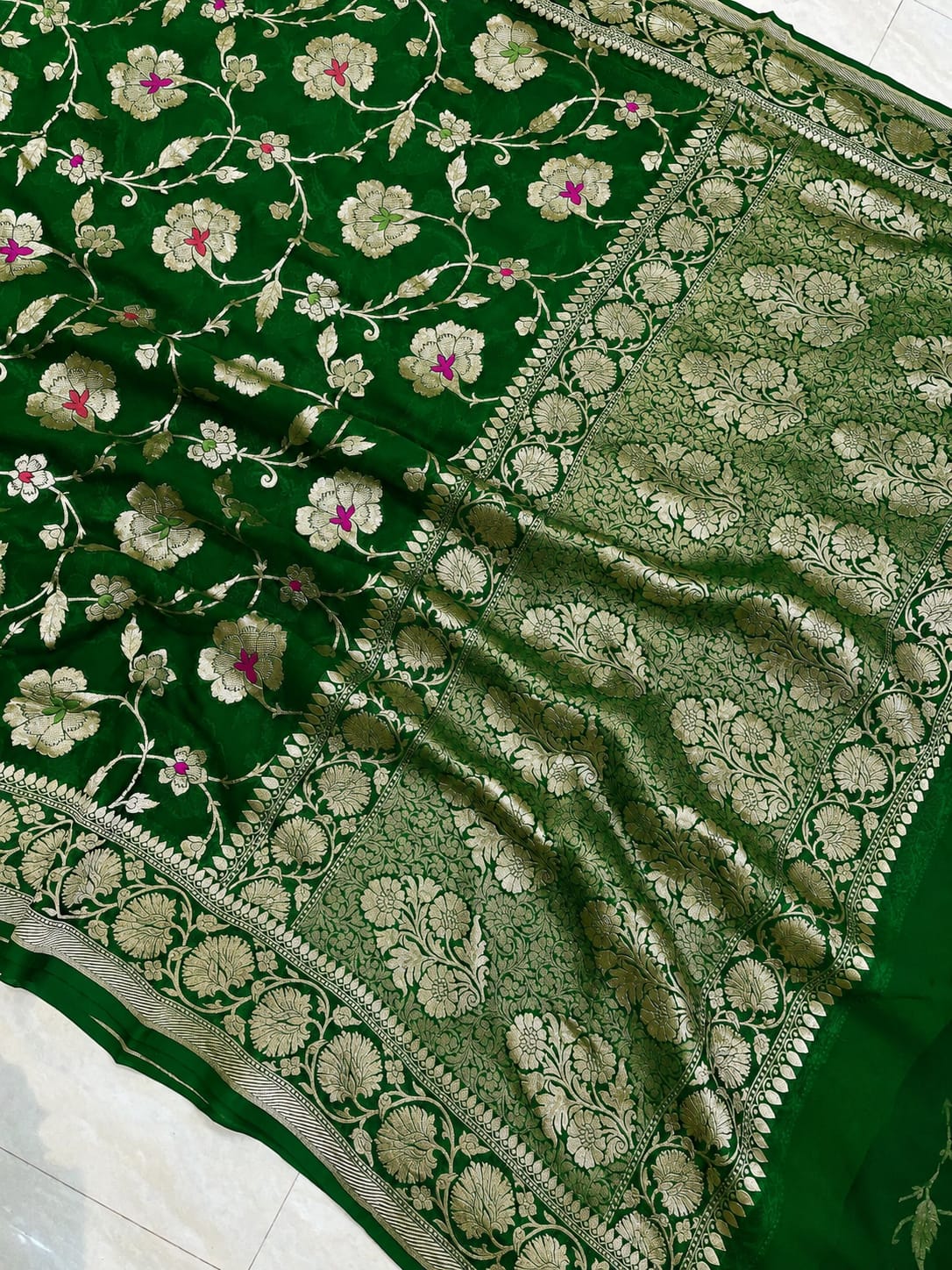 Banarasi semi pure silk georgette sarees