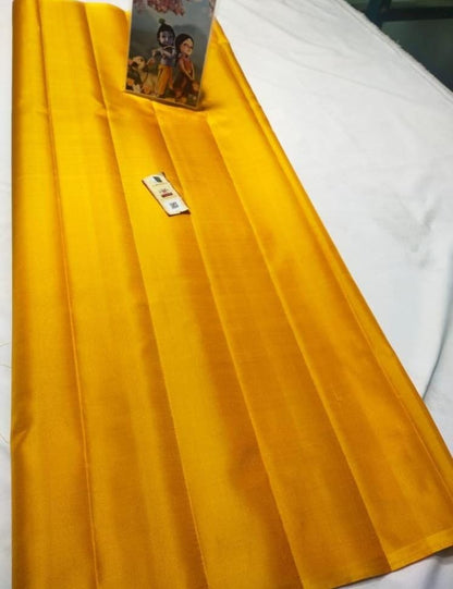 Pure kanchipuram plain soft silk sarees